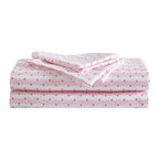 Betsey Johnson - Queen Bed Sheets, Soft & Lightweight Bedding, Fade & Wrinkle Resistant (Wonderland Stripe Pink, Queen)