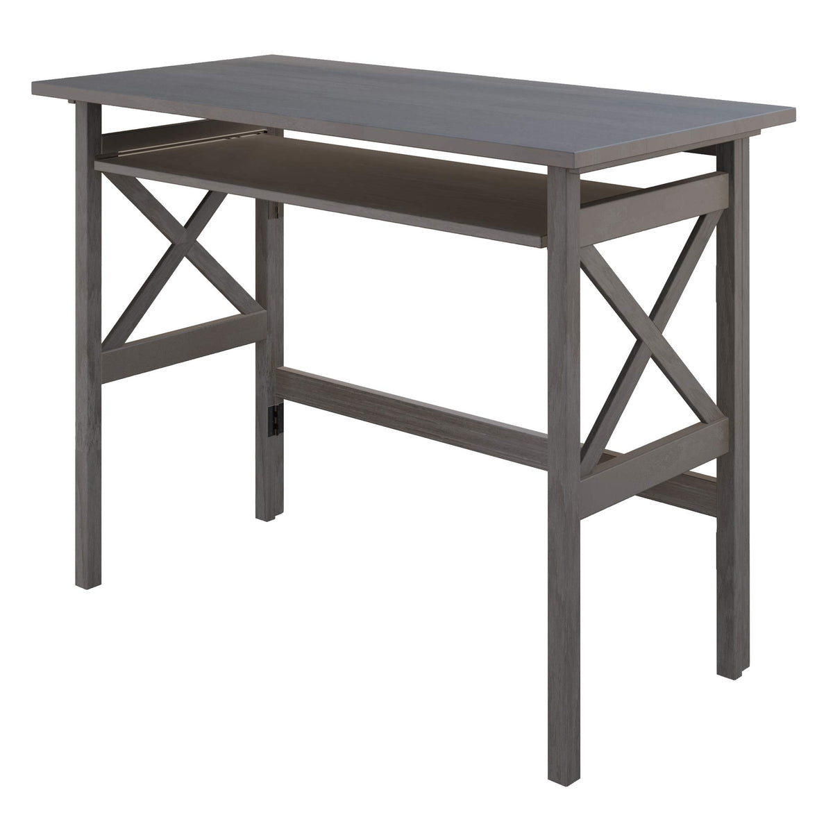 Winsome Xander Foldable Desk in Oyster Gray Finish