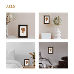 Aels 4X6 Inch Vintage Picture Frame, Elegant Luxury Antique Photo Frames With Glass Front, Photo Display, Tabletop Wall Hanging,