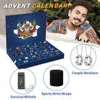 Movinpe Gadget Advent Calendar For Men Teenage Boys, 2024 Christmas Gadgets Tools Funny Socks, Bottle Opener, Sleep Mask, Neckla