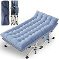 XXL Camping Cot Oversize Cots for Adults Extra Large Cots for Sleeping with Mattress Heavy Duty Camping Bed with Carry Bag Foldi