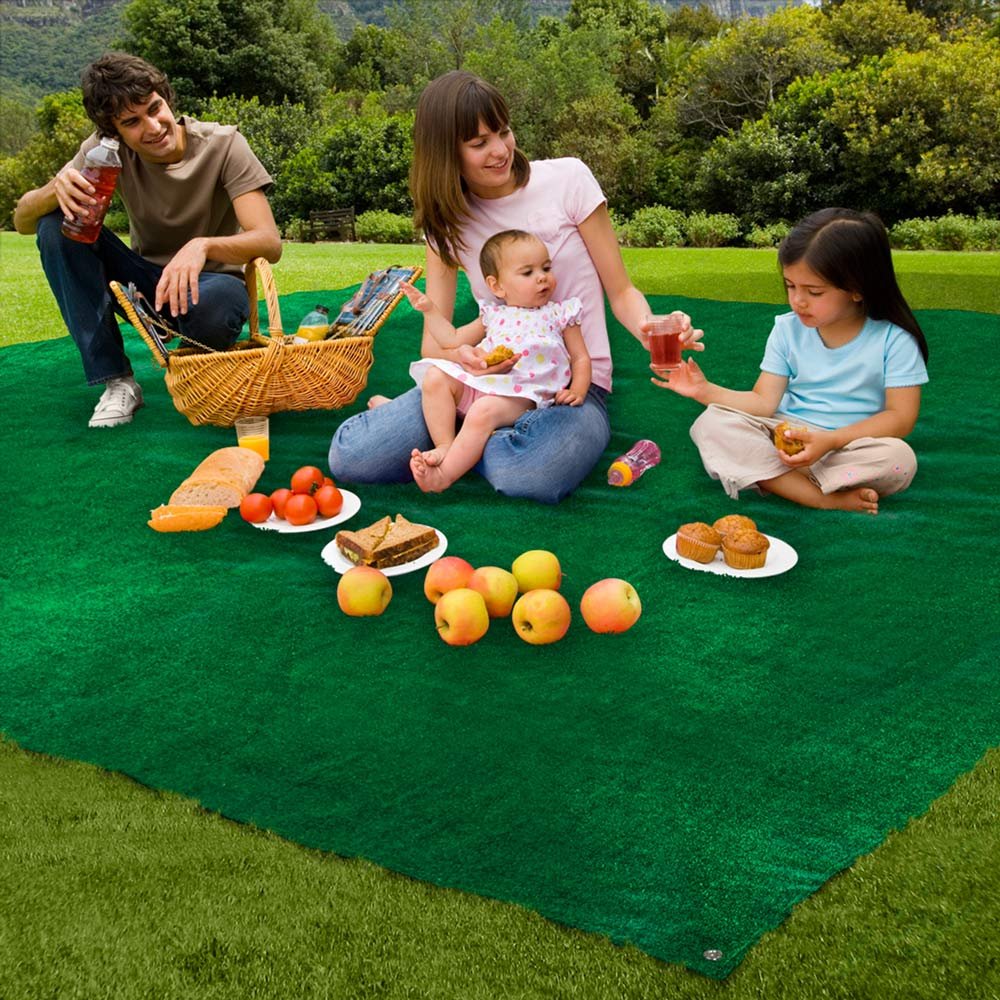 House, Home And More Outdoor Turf Rug - Green - 10 Feet X 20 Feet
