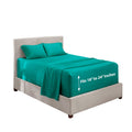 Hearth & Harbor Extra Deep Pocket Full Sheets - 4 Piece Hotel Luxury Full Sheet Set Fits Up To 24' Mattress - Ultra Soft Luxury Full Bed Sheet Set - Soft & Breathable, Full, Teal