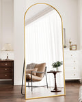 ZMYCZ Full Length Mirror, 71''x30'' Arched Floor Length Mirror, Oversized Standing Mirror, Hanging or Leaning Against Wall Mount