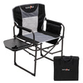 SUNNYFEEL Oversized Camping Directors Chair, Portable Folding Lawn Chairs for Adults Heavy Duty with Side Table,Pocket for Beach