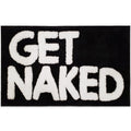 New Mungo Get Naked Bath Mat Black - Apartment Decor, Cute Bathroom Rugs, Cute Bath Mat, Apartment Essentials, Funny Bath Mat, F
