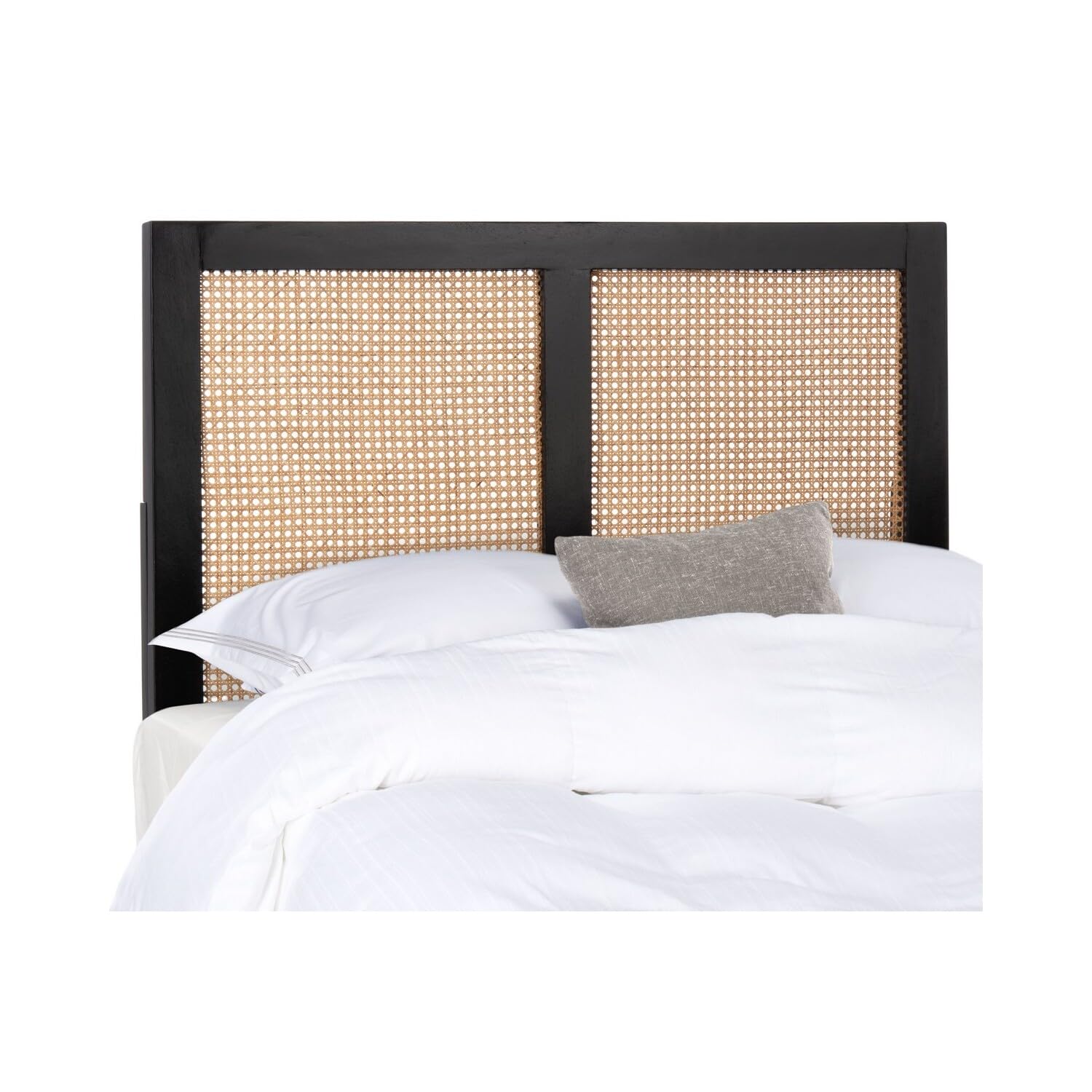 Safavieh Home Collection Vienna Black Cane Twin Headboard Platform, Single (Hbd8004B-T)