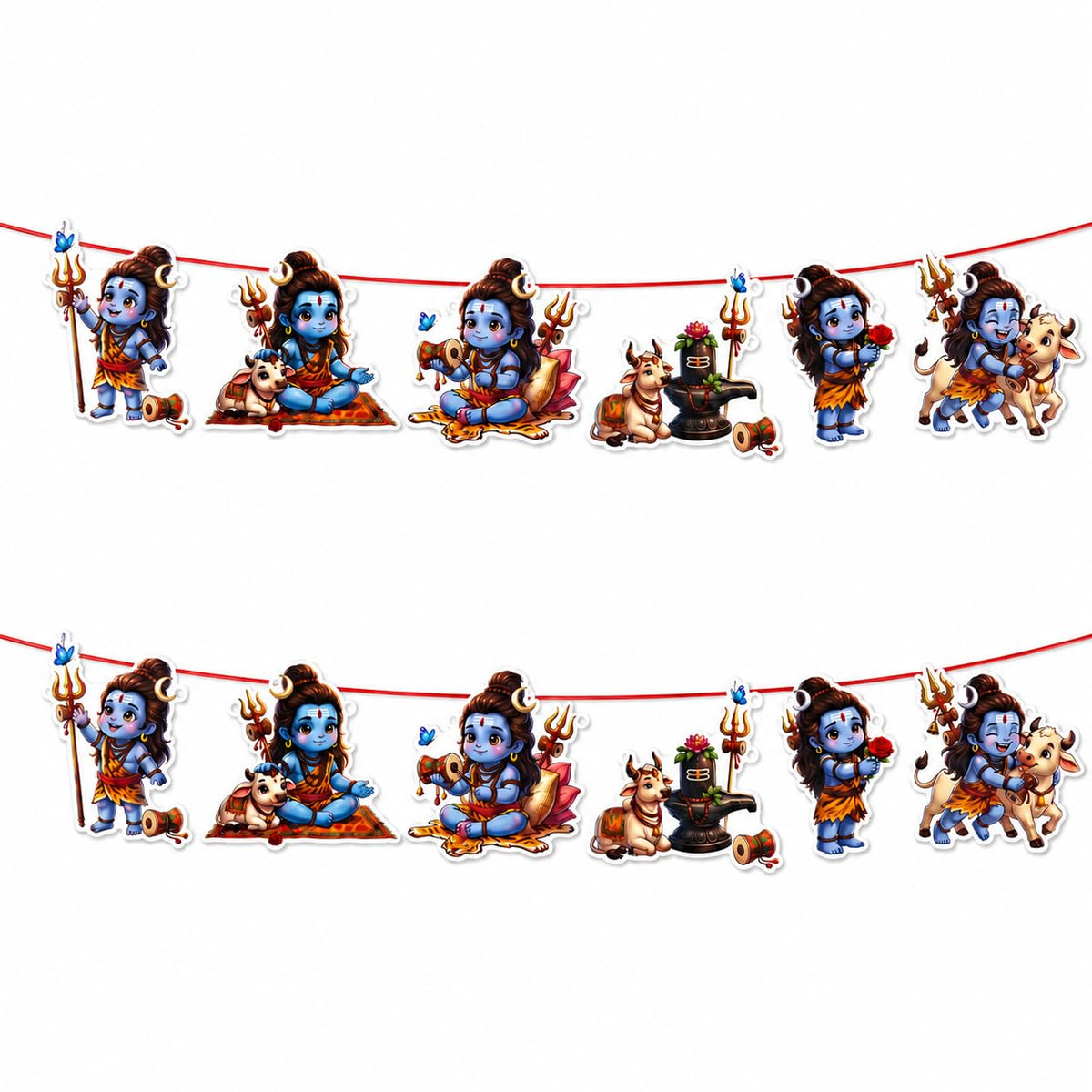Sivan Birthday Garland Decoration, Happy Birthday Hanging Banner, Party Garland Decor for Home, Cake Table, Wall Backdrop and Ce