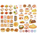Seasonstorm Bread Cake Pizza Food Precut Anti-Uv Waterproof Decoration Notebook Planner Stickers Scrapbooking Diary Sticky Paper