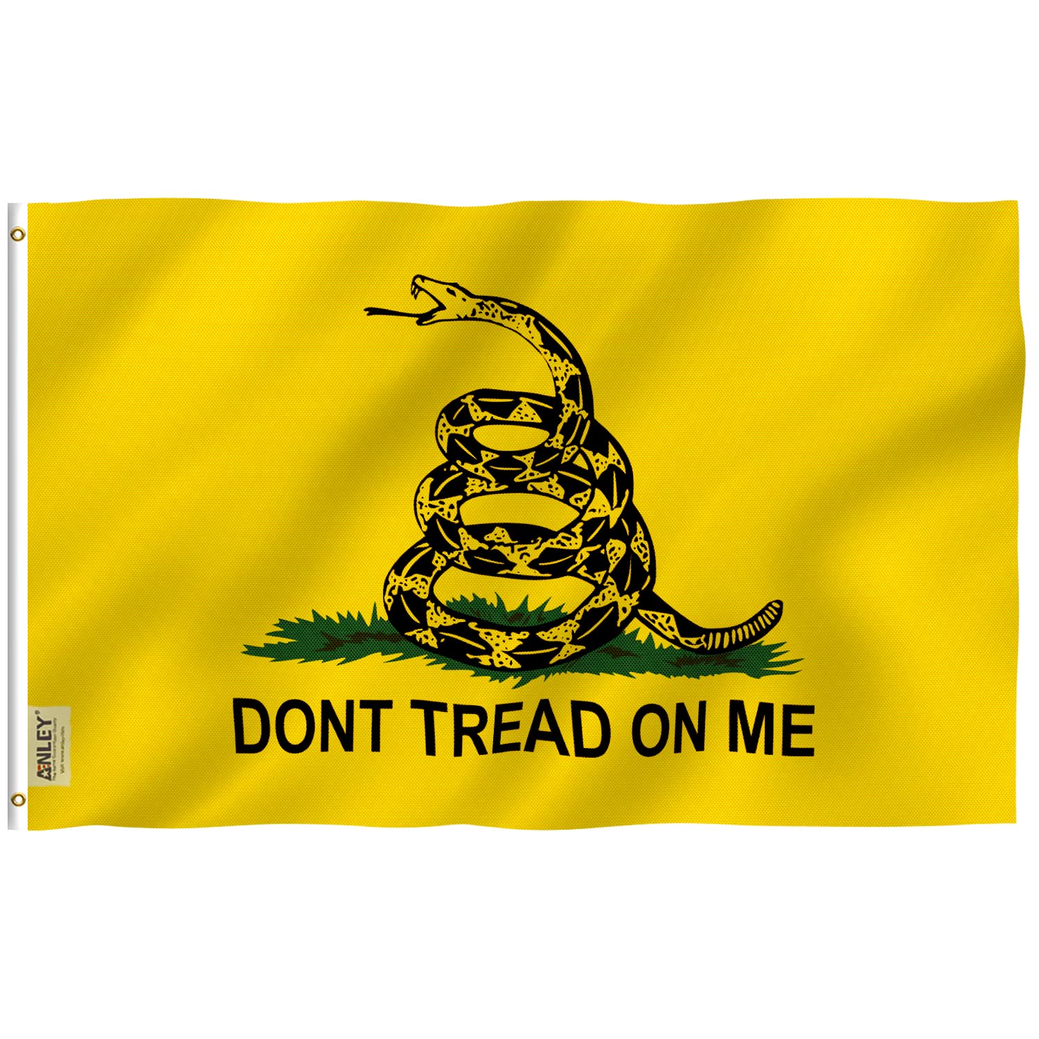Anley Fly Breeze 4X6 Foot Don'T Tread On Me Flag - Vivid Color And Fade Proof - Canvas Header And Double Stitched - Flags Polyes
