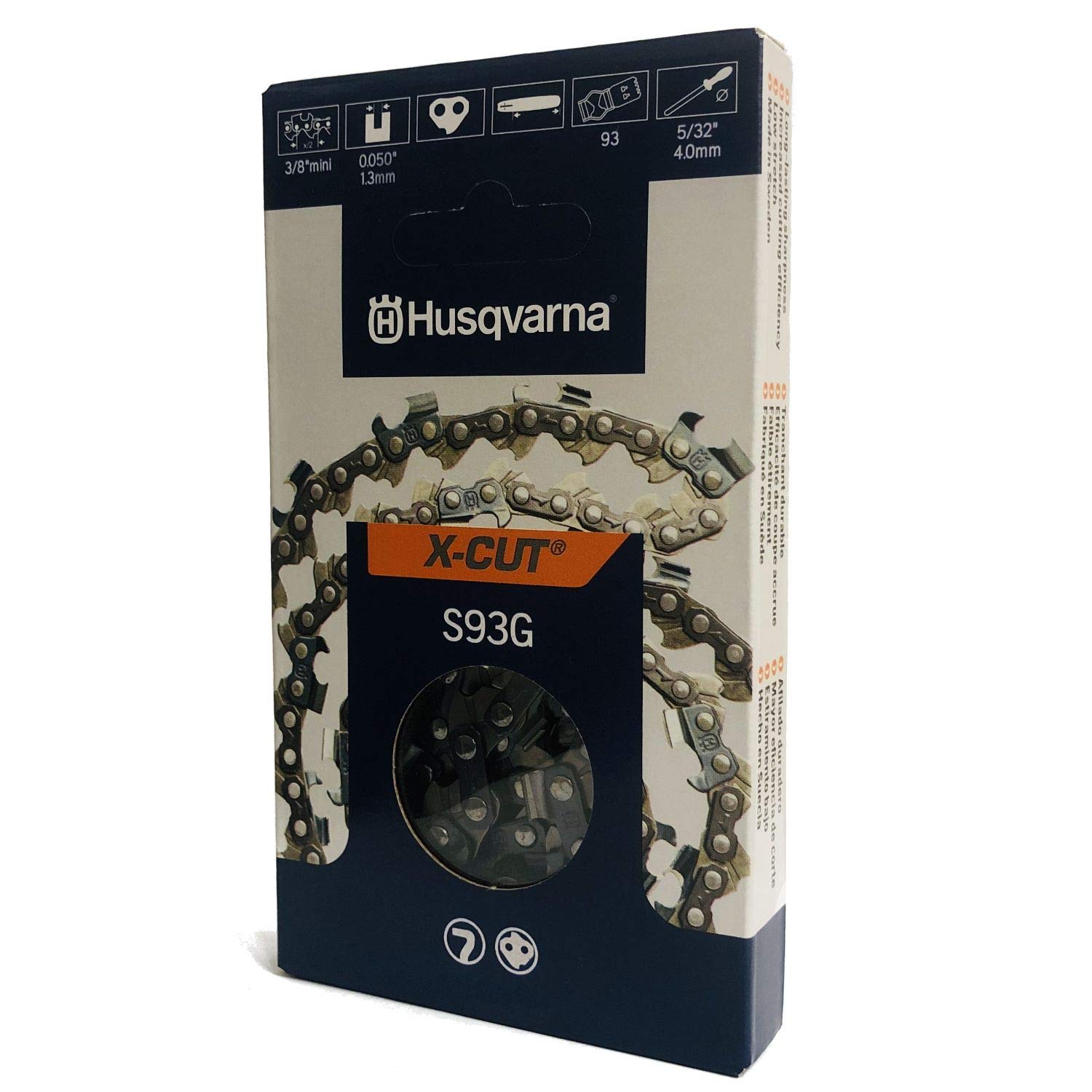 Husqvarna 585422144 S93G 12' Chain 3/8 Mini .050 44Dl