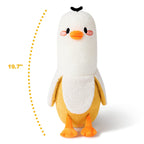Peach Cat Banana Duck Plush Pillow Duck Stuffed Animal Cute Banana Plushie For Girls And Boys White 19.7'