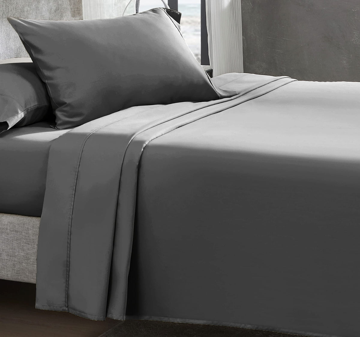 California Design Den Soft 100% Cotton Sheets, Twin Xl Sheets Set, 3 Pieces, 400 Thread Count Sateen, Bedding, Dorm Rooms & Adul