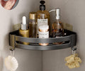 Voltonix 1, Corner Shelf/Rack for Bathroom & Kitchen, Modern Style, Triangular Corner Shelf, Wall Mounted, Aluminium, SelfAdhes
