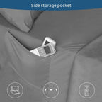 Cal King Sheet Set - 4 Piece California King Sheet Sets - Extra Deep Pocket Hotel Luxury California King Sheets Fade Resistant Fits Up To 24In Cal King Bed Mattress - Grey