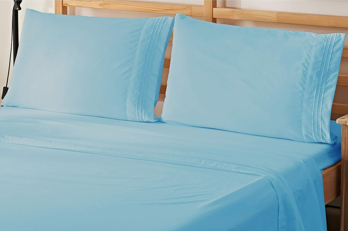 Elegant Comfort 4-Piece Bed Sheet Bedding Set! Luxury Softness 1500 Premier Hotel Quality Wrinkle Free With Deep Pockets, King,