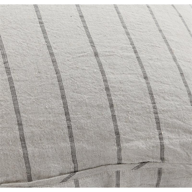 Kosas Home Kingston Stripe Flax Linen & Cotton Standard Sham - Thumbnail 2
