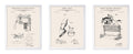 Poster Master 3-Piece Equestrian Blueprint Poster - Riding Saddles Patent Print - Horse Boot Art - Horse Training Apparatus Art 