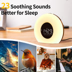Orangelight Wake Up Light Sunrise Alarm Clock For Bedroom Sunrise Sunset Simulation 23 Natural Sounds 13 Colors Night Light Dual