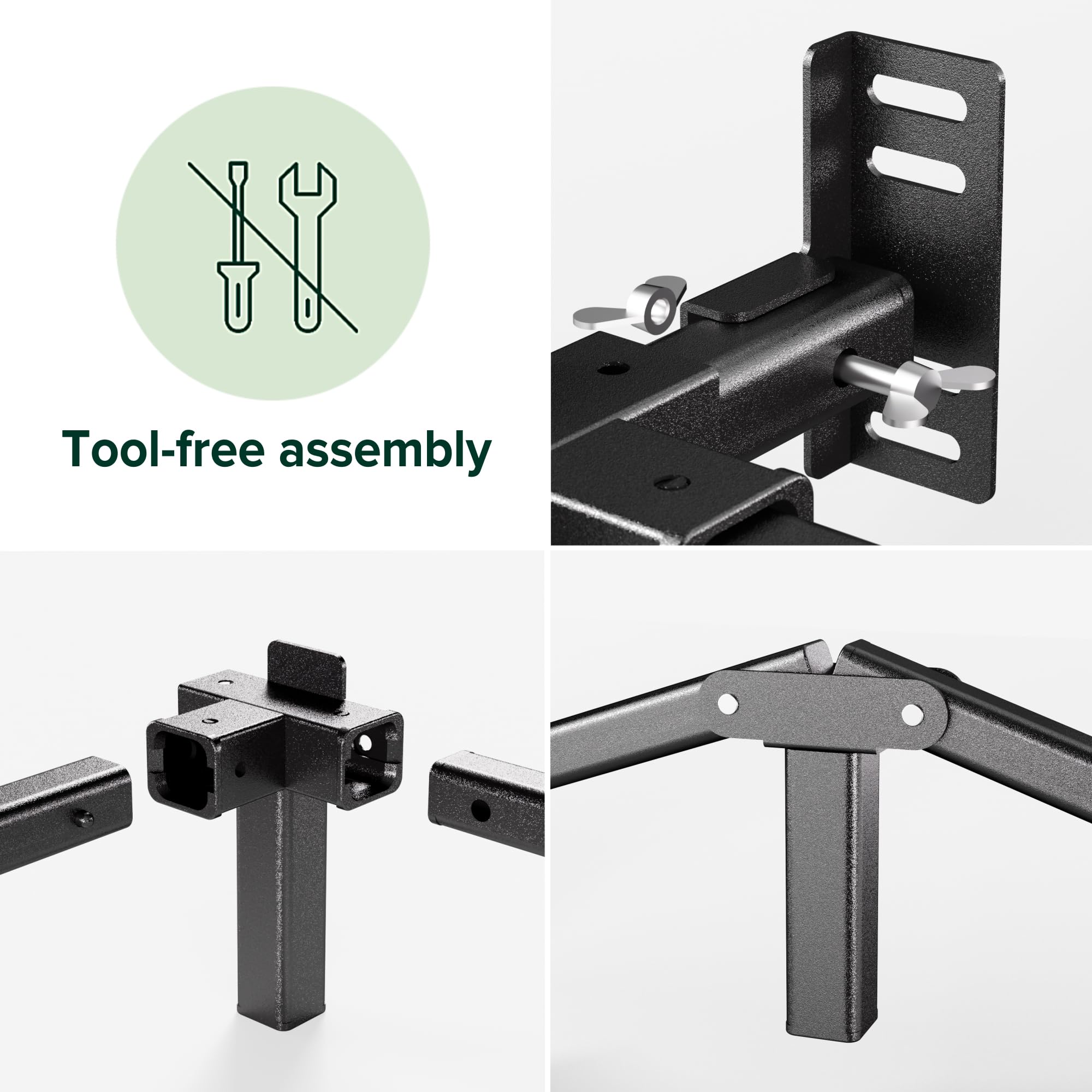 Zinus 7 Inch Compack® Metal Bed Frame, Support Bed Frame For Box Spring And Mattress Set, Black, Full