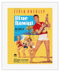 Elvis Presley in Blue Hawaii - Vintage Film Movie Poster by Rolf Goetze c.1961 - Fine Art Rolled Canvas Print (Unframed) 16in x 