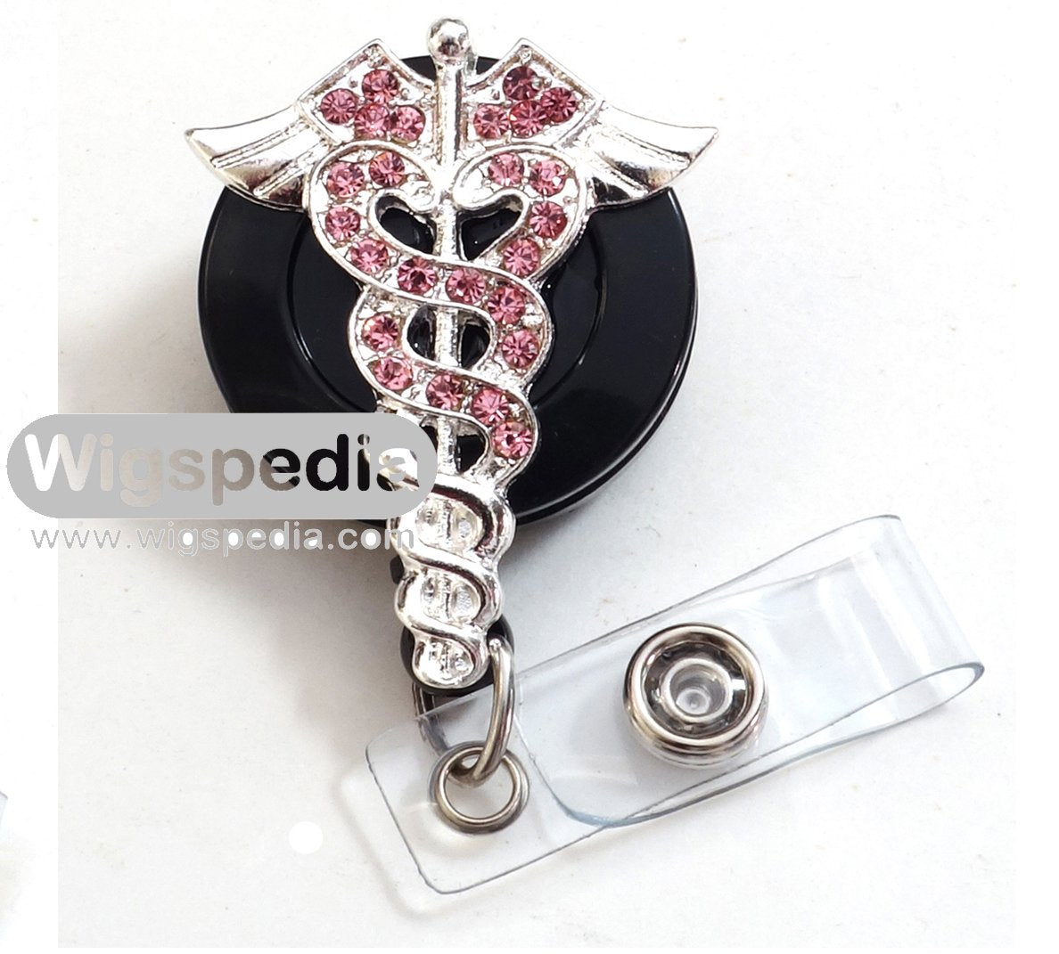 Sparkles! Sparkly Rhinestone Retractable Badge Reel/Id Badge Holder/Brooch/Pendant/Id Badge Holder (Nurse Clear Heart)