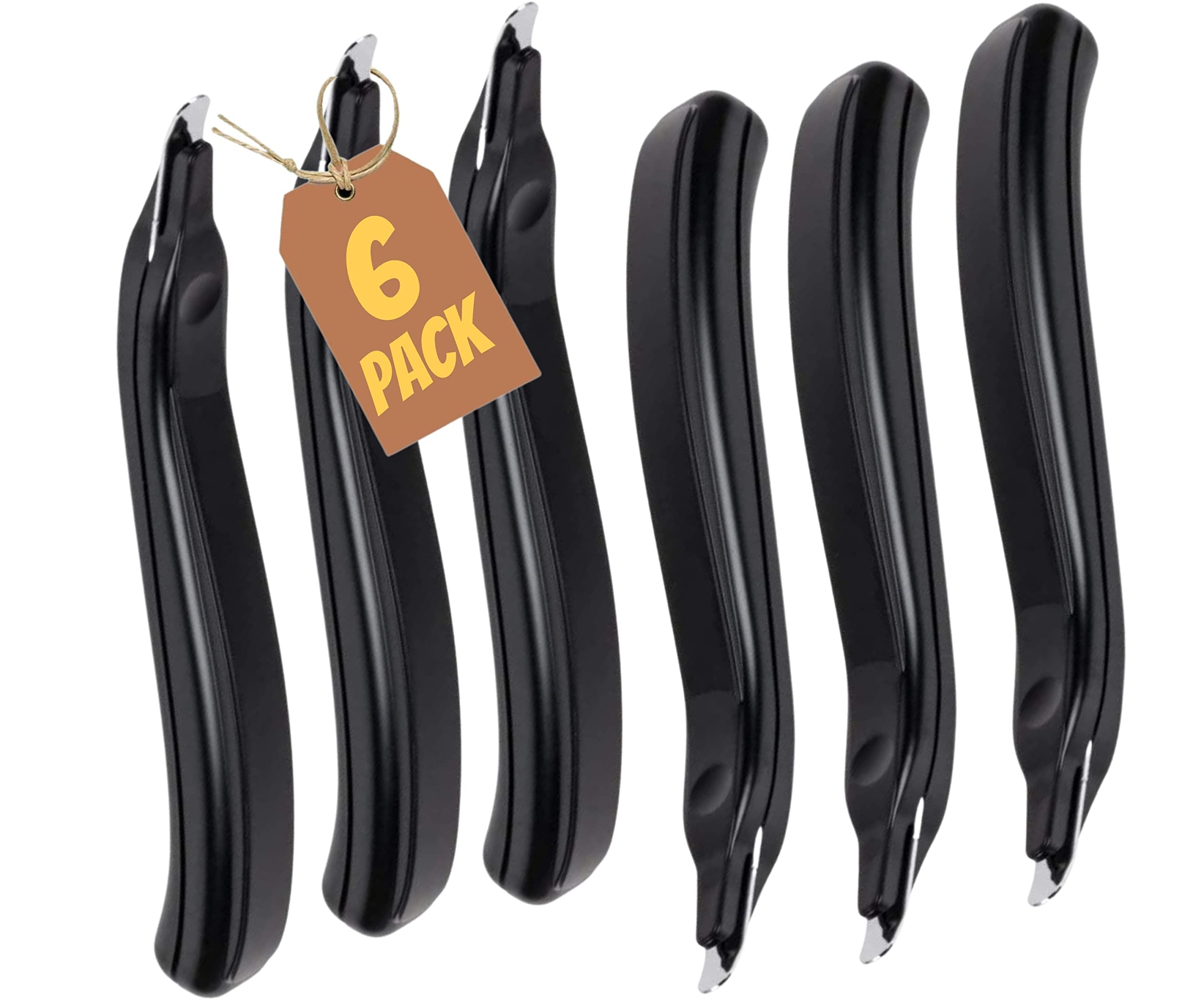 1Intheoffice Staple Remover Tool, Staple Puller, Staple Remover Stick, Magnetic, Black, 6 Pack