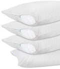 Utopia Bedding Waterproof Pillow Protectors With Zipper Queen Size (4 Pack), Terry Pillow Covers