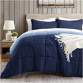 satisomnia Full Comforter Set Navy Blue, Lightweight Comforters Full Size Bed, Soft Breathable Down Alternative Bed Comforter Se