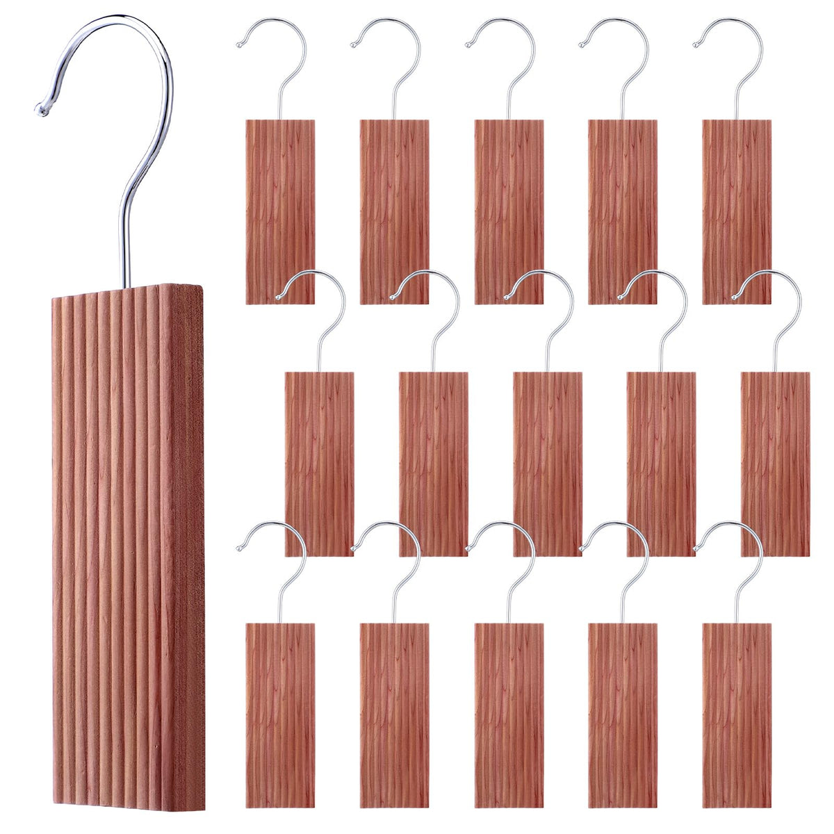 Wenqik 16 Pack Cedar Blocks for Clothes Storage Natural Cedar Hangers
