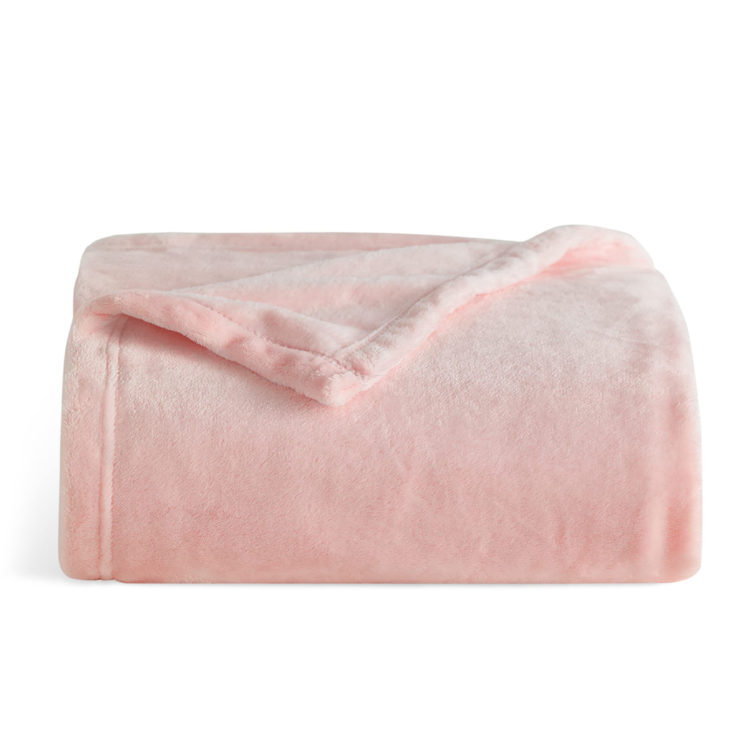 Bedsure Fleece Blanket Twin Blanket Pink - 300Gsm Soft Lightweight Plush Cozy Twin Xl Blankets For Bed, Sofa, Couch, Travel, Cam