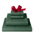 Mellanni Twin Sheet Set - 4-Piece Iconic Collection Bedding, (Including 2 Pillowcases), 16-Inch Deep Pocket, Easy Care, Extra Soft, Cooling Sheets, Brushed Microfiber - Emerald Green