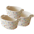 3pcs Small basket, Cute Woven Basket Decorative Bin for Storage