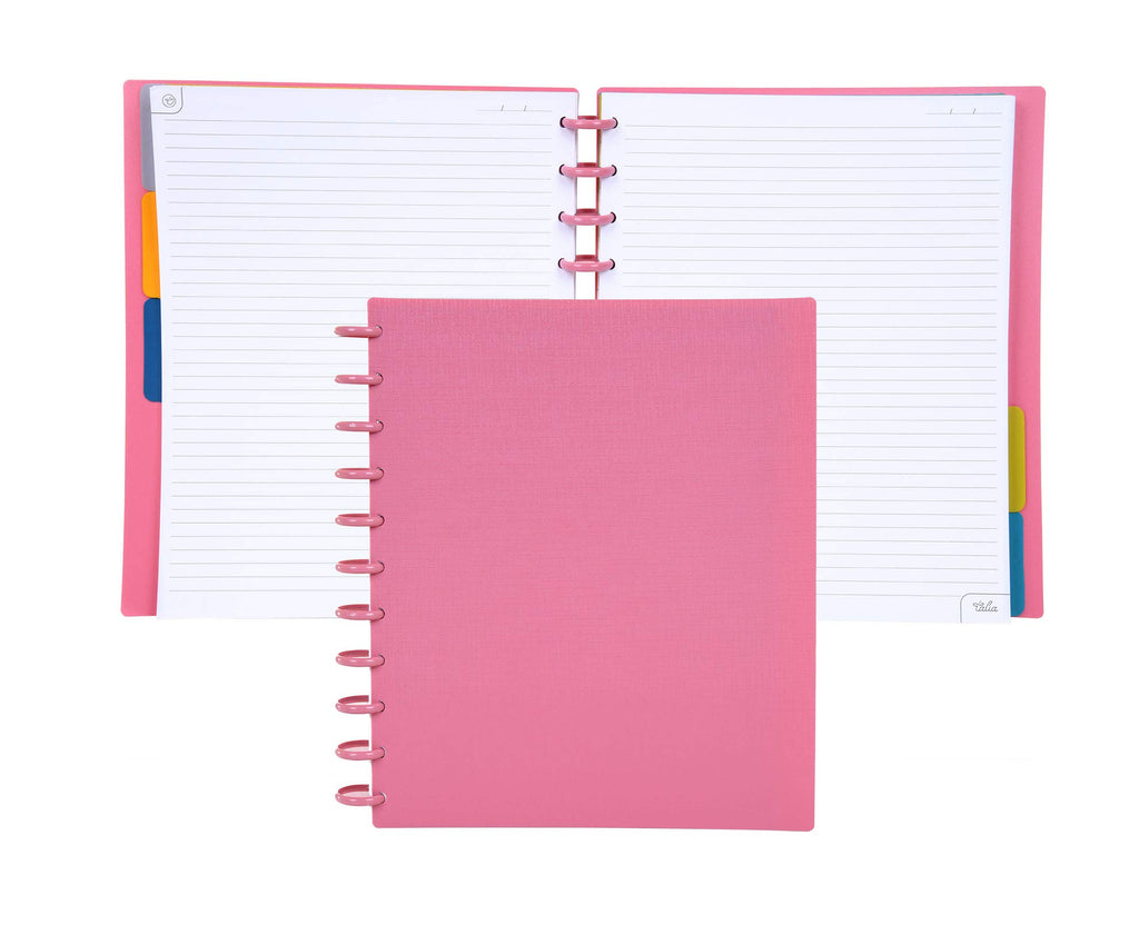 Talia Discbound Notebooks, Planner, Customizable, (Canyon Clay W/Canyon Clay Discs, Letter (8.5In X 11In))