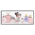 Stupell Industries Womens Fashion Fragrance Glam Accessories, Design by Amanda Greenwood Black Framed Wall Art, 13x30