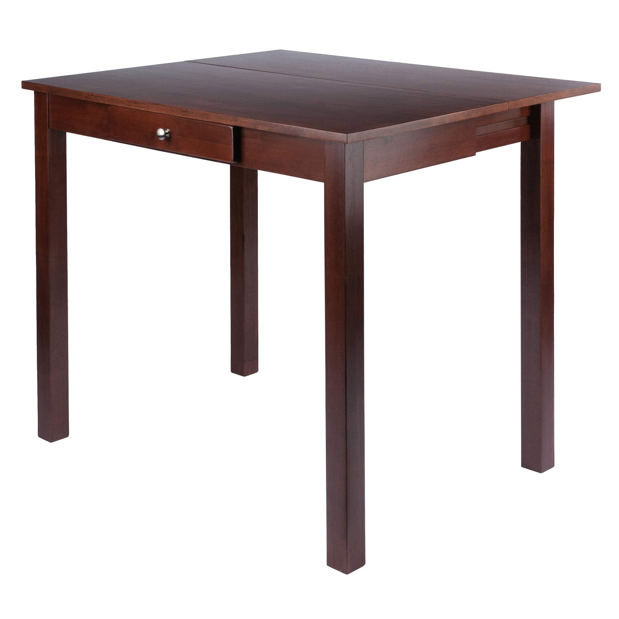 Winsome Perrone High Table, Walnut, 34.8 in x 40 in x 29.1 in