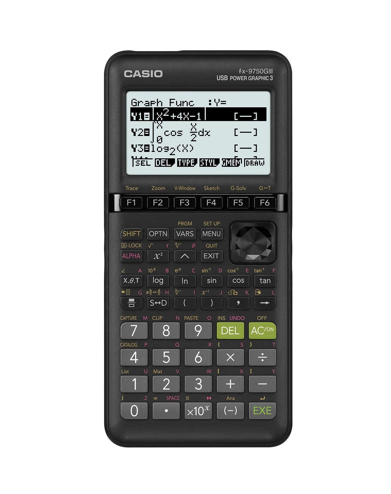 Casio Fx-9750Giii Black Graphing Calculator, Small