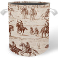 Cilrii Western Laundry Basket, Country Western Cowboy Laundry Basket Hamper Waterproof Collapsible Clothes Toys Storage Bin for 