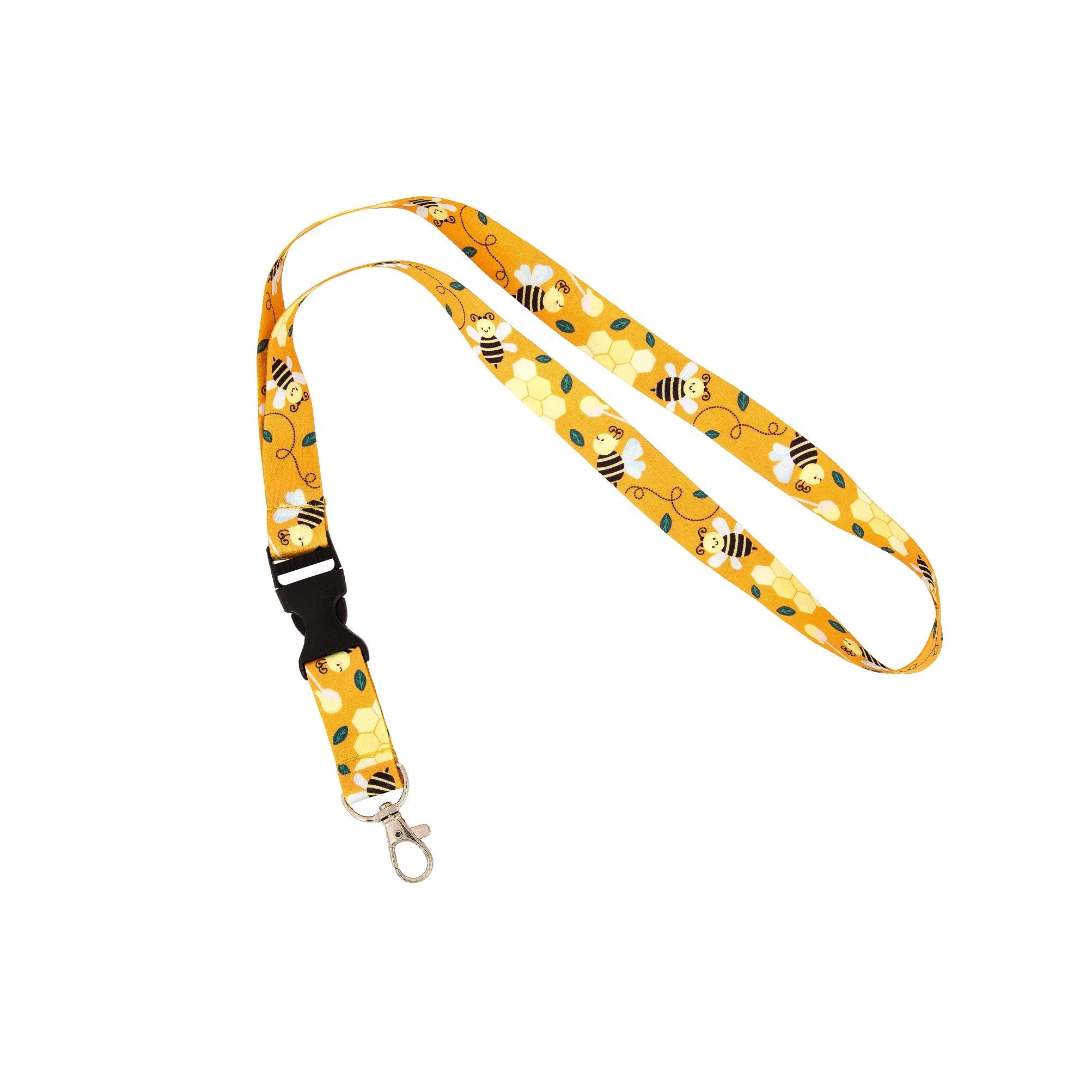 Desert Cactus Bee Lanyard Badge Id Car Keys Keychain Souvenir Holder Nurse Doctor Teacher Office Detachable Breakaway Snap Buckl