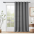Jinchan 75% Blackout Curtain 96 Inch Length Light Grey Curtain For Bedroom Living Room Curtain 1 Panel Texture Curtain Grommet Top Window Drape 72 Inches Wide By 96 Inches Long Gray
