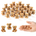 60pcs Mini Resin Teddy Bear, Cute Miniature Resin Teddy Bears Tiny Animals Small Perfect Fairy Decoration Accessories for Car Ga