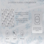 Laura Ashley - Twin Sheet Set, Cotton Flannel Bedding, Brushed For Extra Softness & Comfort (Serene Blue, Twin)
