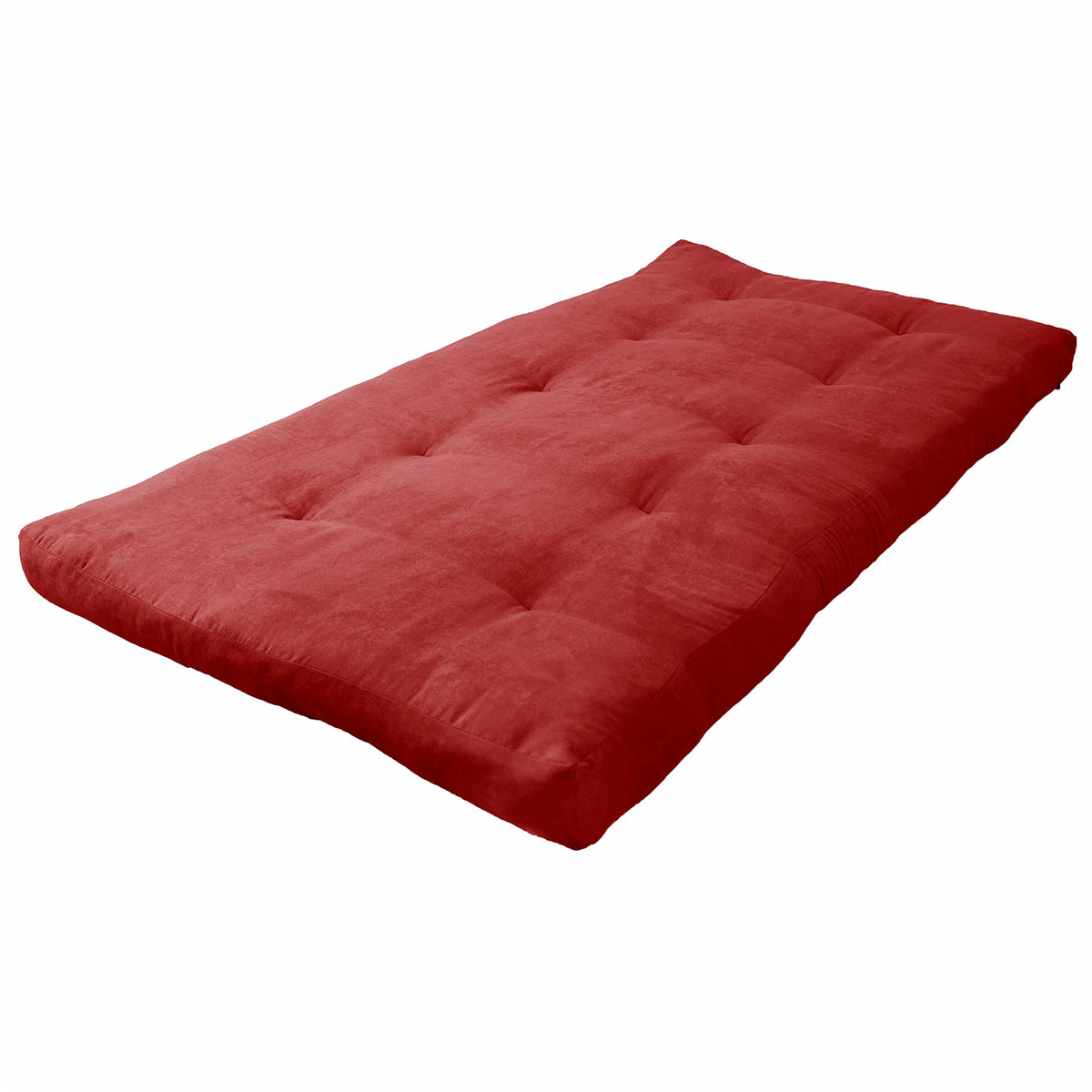 Blazing Needles Vitality 6&quot; Microsuede Futon Mattress, Twin, Cardinal Red