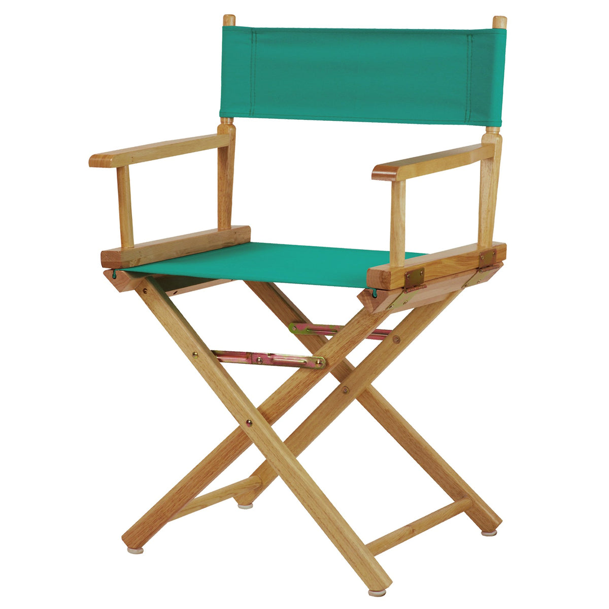 Casual Home 18&quot; Director'S Chair Natural Frame With Teal Canvas