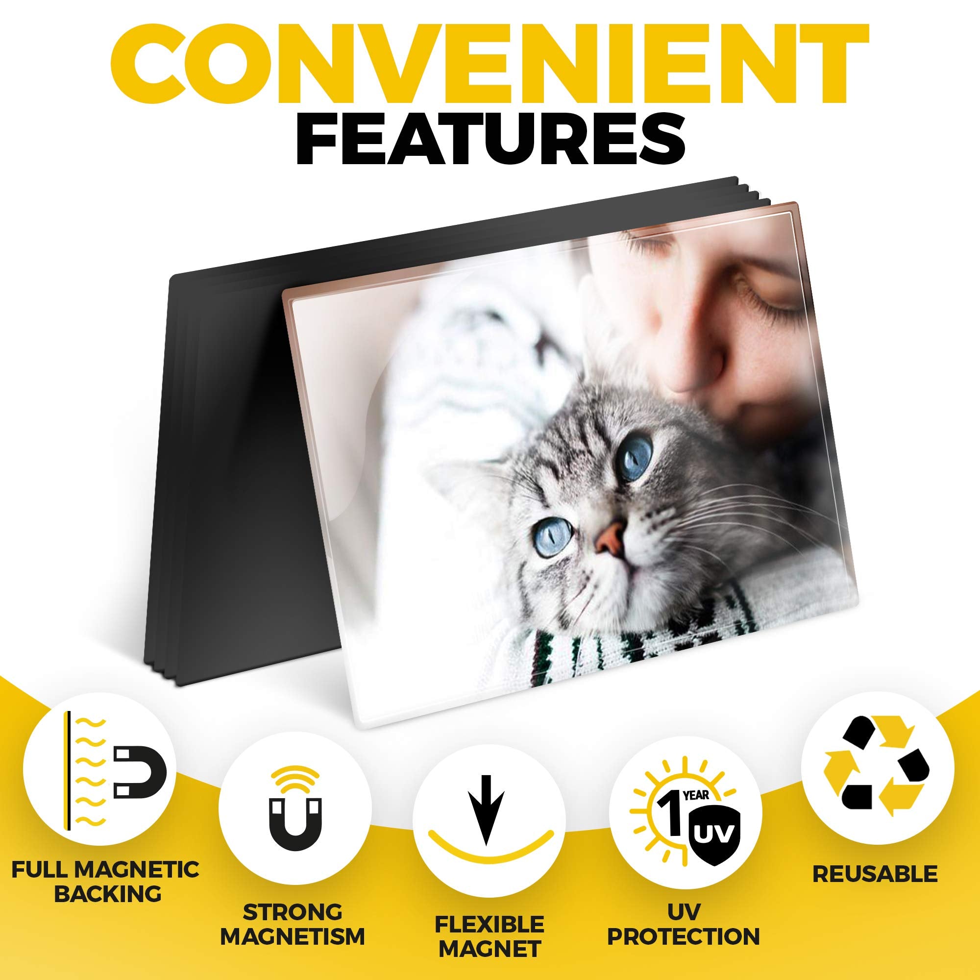 Magnetic Picture Frames - 4X6 12 Pcs, Picture Magnets For Refrigerator - Magnetic Picture Frame Set - Magnet Photo Frames For Fr