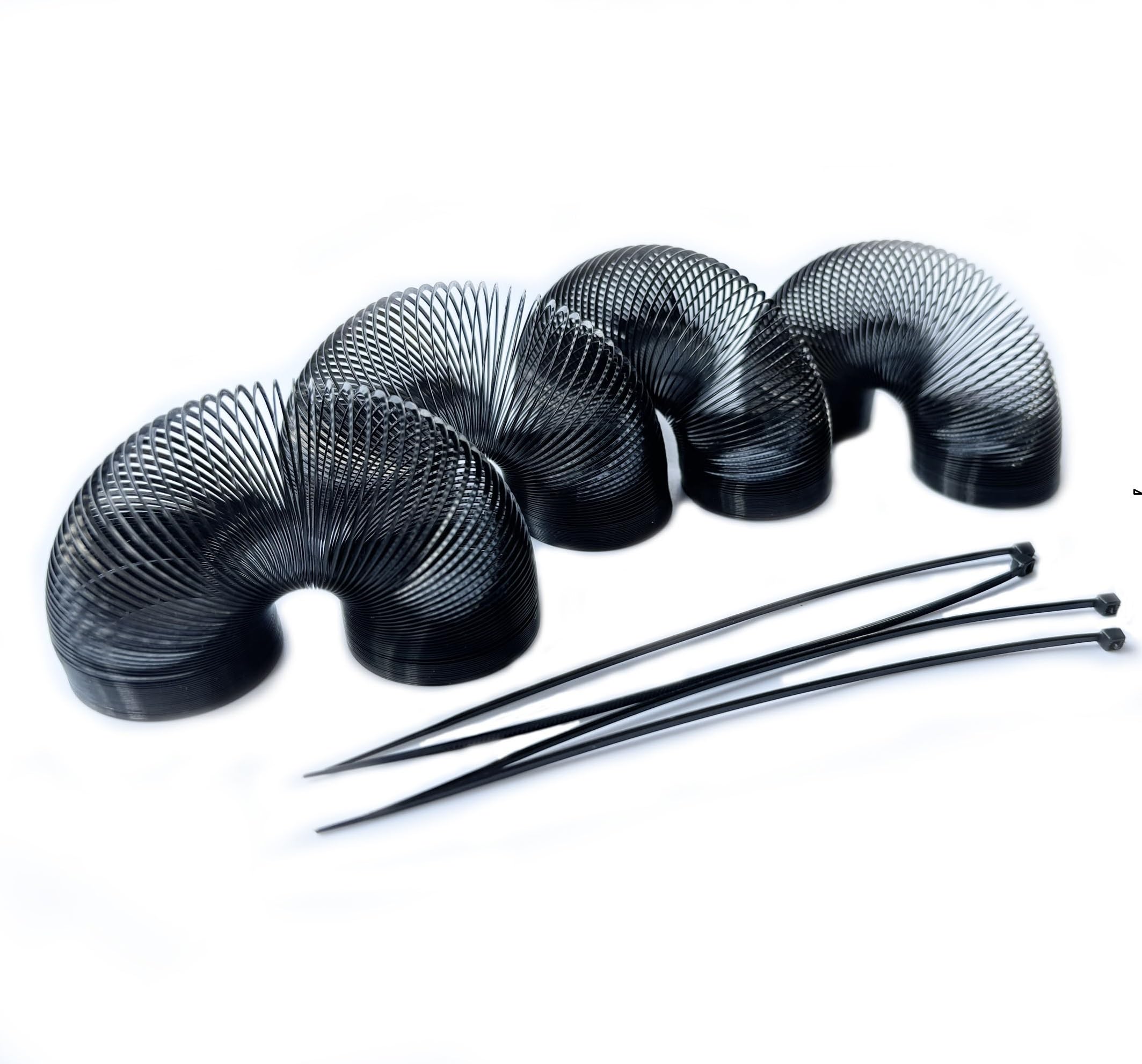 4 Pieces Squirrel Proof Metal Spring Barrier Device Spring Guard Baffle Accessories Outdoor Bird Feeder Protects Hanging Spring