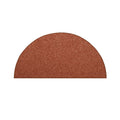 Pet Friendly Solid Color Area Rugs Rust - 42'' x 84'' Half Round, Indoor, Stain Resistant, Perfect for Living Room, Bedroom, Din
