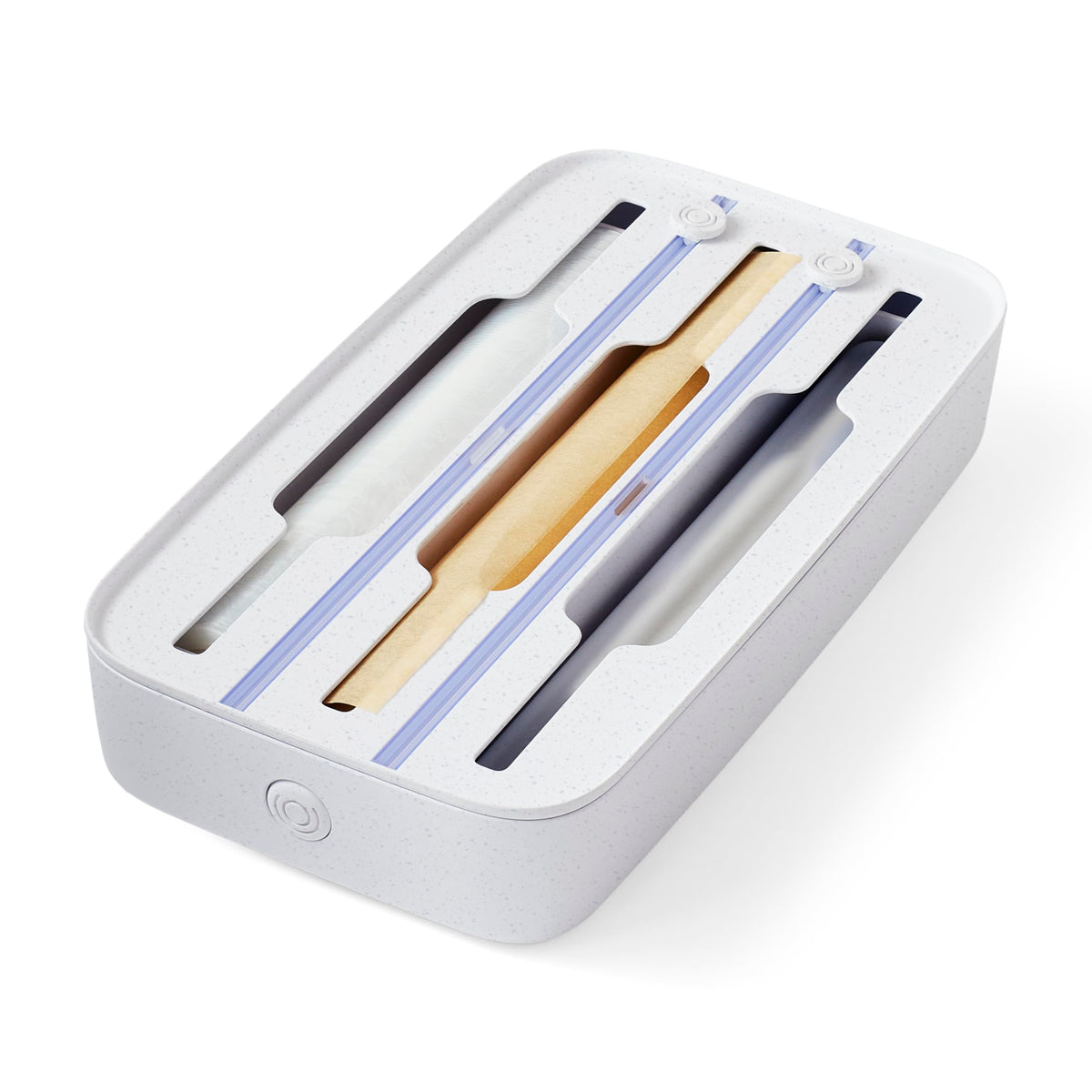 YouCopia StoraRoll Wrap Dispenser, 3-in-1, Drawer Organizer for Foil, Plastic Wrap, Parchment and Wax Paper with Safety Cutters 
