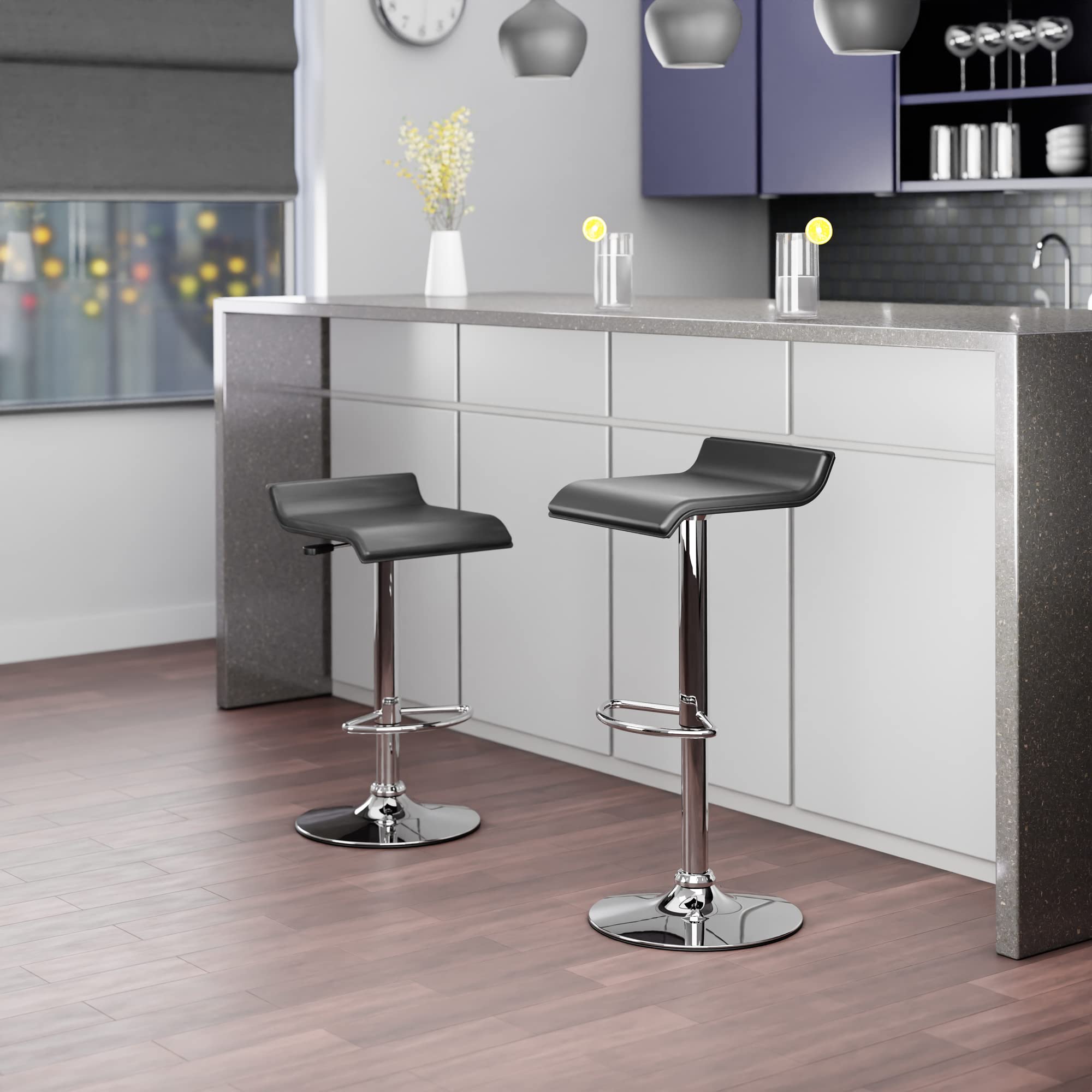 Winsome Spectrum Stool, Medium, Black