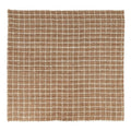 Kosas Home Windowpane 96 x 96 Checkered Jute Fabric Area Rug in Ivory/Natural